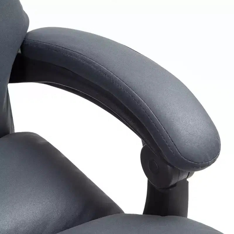 Vibration Massage Office Chair, Reclining Back, Footrest, Microfibre Comfy Computer Chair