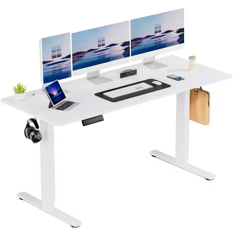63" Electric Standing Desk – Height Adjustable Workstation with Memory Presets, Quiet Motor