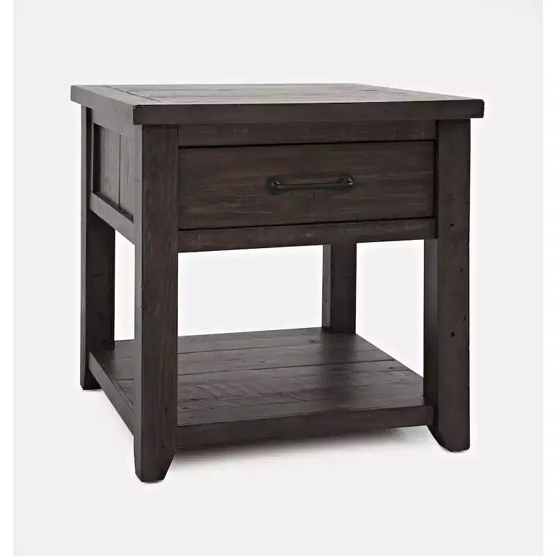 Rustic Reclaimed Pine Farmhouse Harris End Table