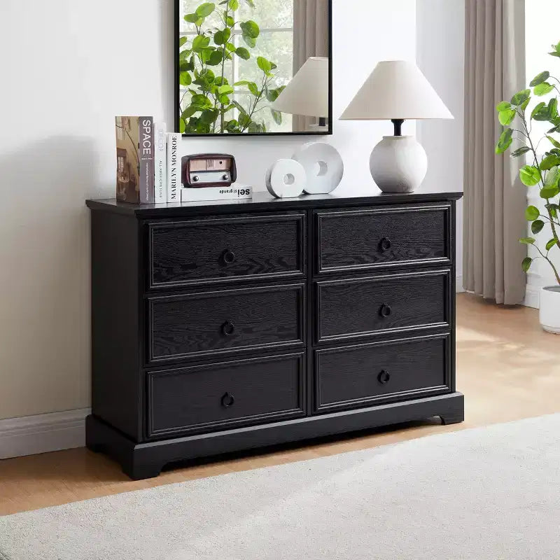 31.5 in. H Accent Cabinet with 6 Drawers