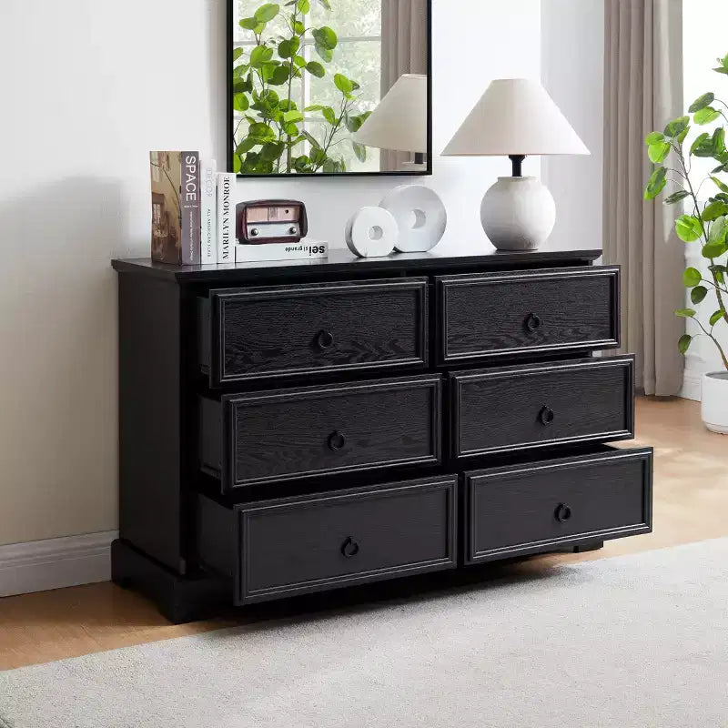 31.5 in. H Accent Cabinet with 6 Drawers