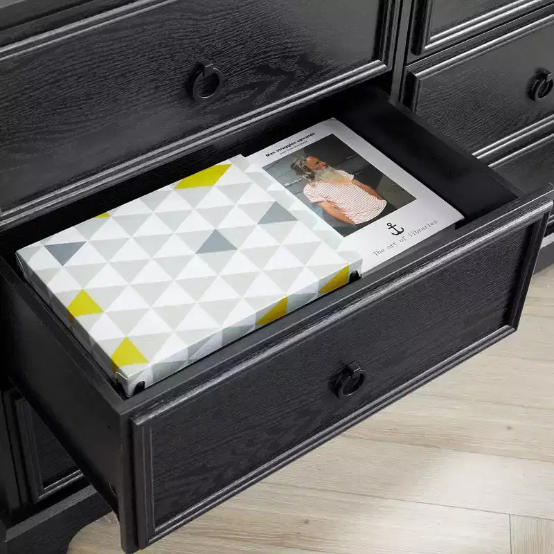 31.5 in. H Accent Cabinet with 6 Drawers
