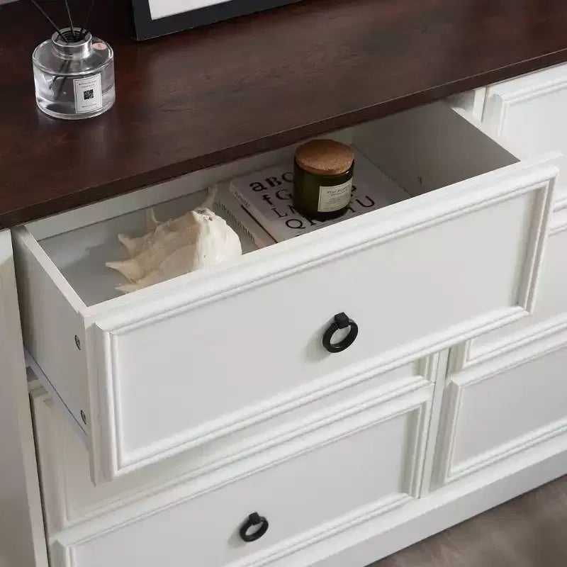 31.5 in. H Accent Cabinet with 6 Drawers