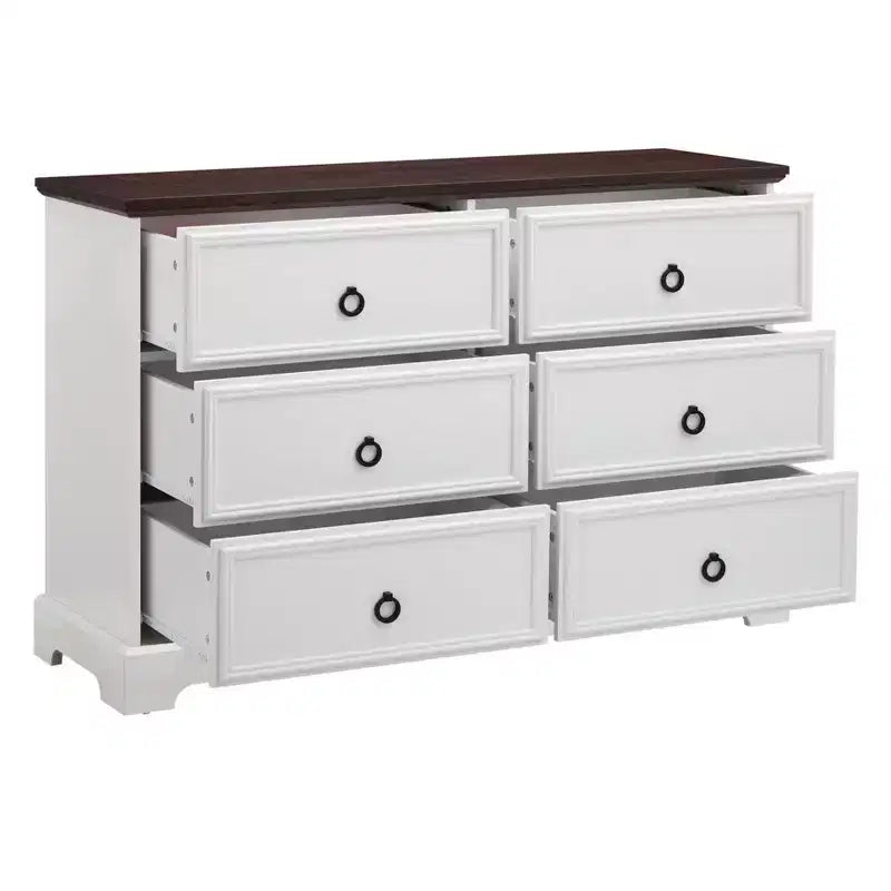 31.5 in. H Accent Cabinet with 6 Drawers