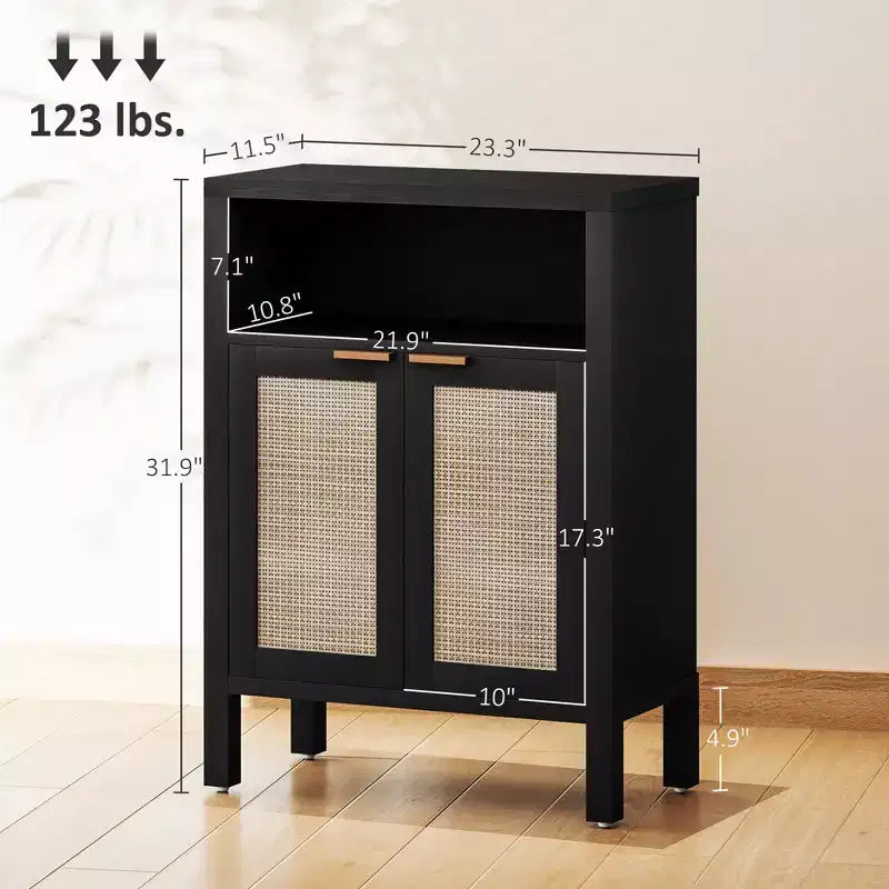 Sideboard Buffet Cabinet with Storage, Modern Accent Cabinet with Adjustable Shelf