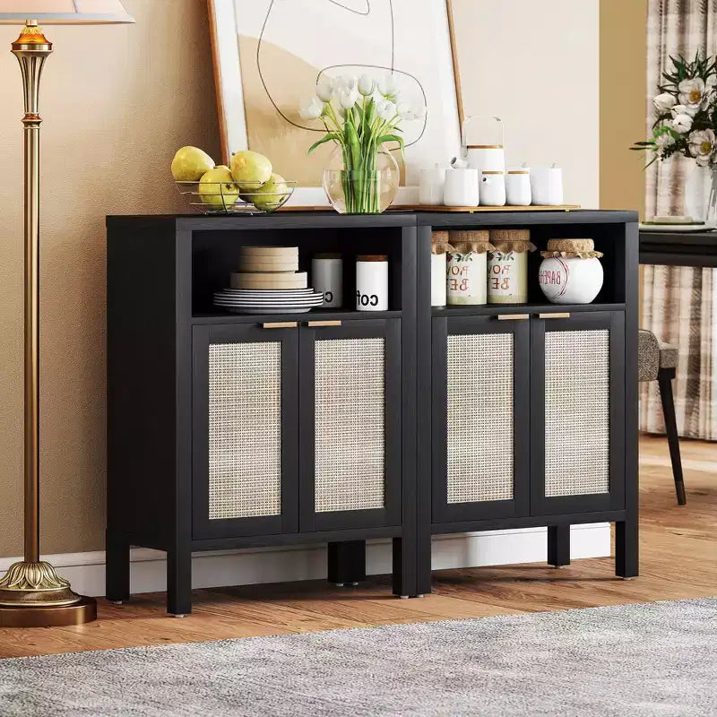 Sideboard Buffet Cabinet with Storage, Modern Accent Cabinet with Adjustable Shelf