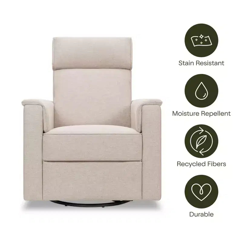 Willa Deluxe Power Recliner and Swivel Glider with Heat and Massage