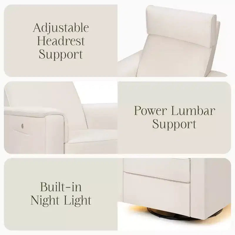 Willa Deluxe Power Recliner and Swivel Glider with Heat and Massage