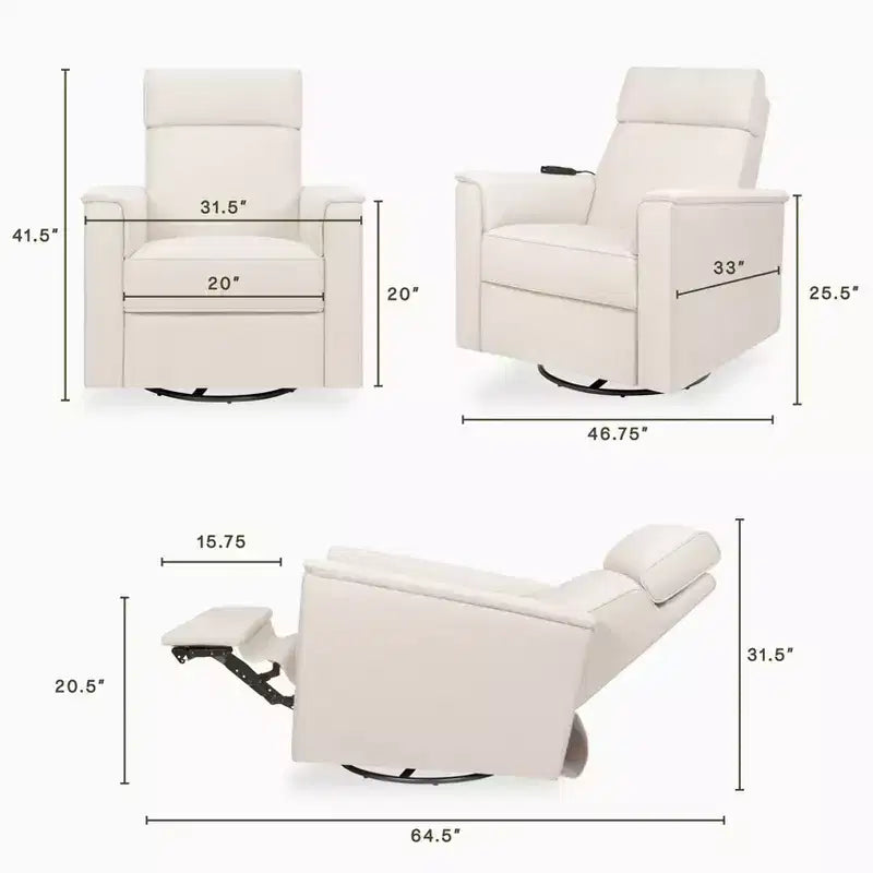 Willa Deluxe Power Recliner and Swivel Glider with Heat and Massage