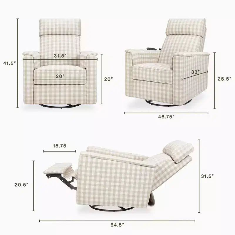 Willa Deluxe Power Recliner and Swivel Glider with Heat and Massage