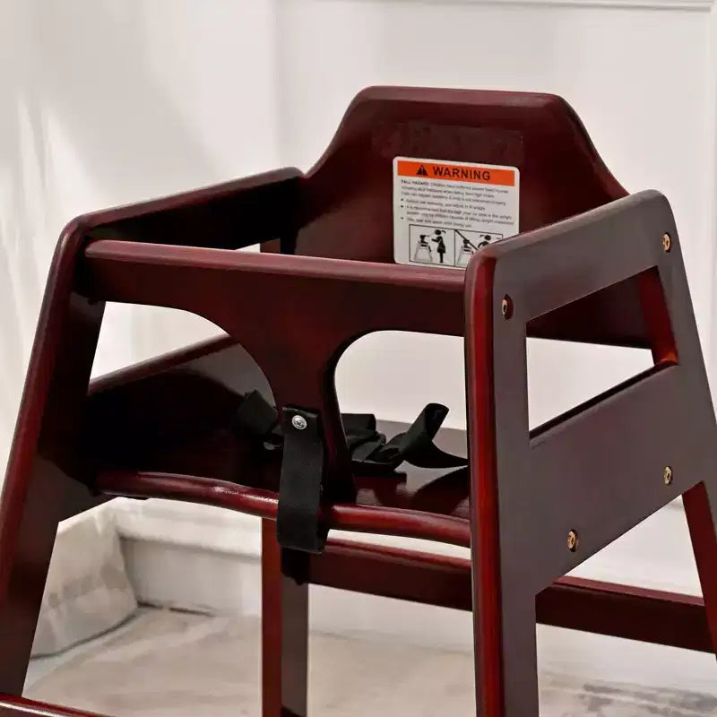 Baby High Chair, Solid Wood, Easy to Clean