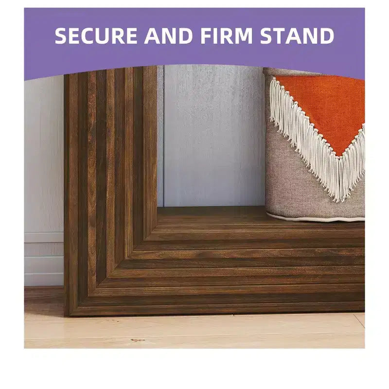 Farmhouse 47.2 inch Console Table with Open Storage for Entryway Sofa Side Bedroom Home Decor Walnut
