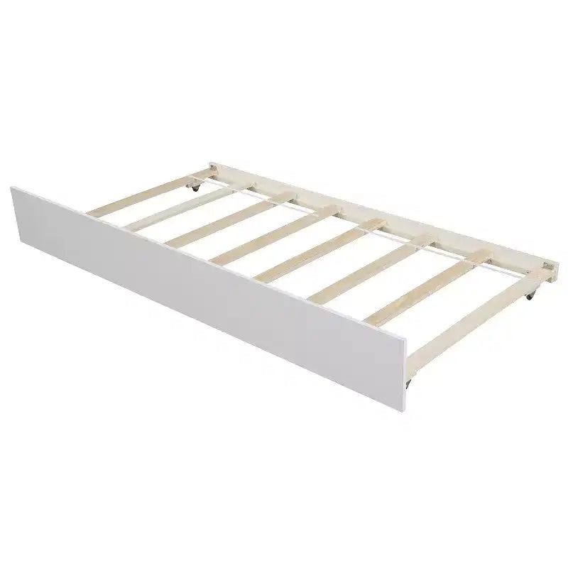 Twin Platform Wood Bed Frame with Headboard and Footboard for Bedroom