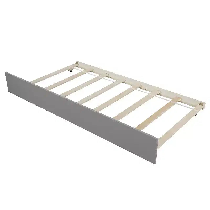 Twin Platform Wood Bed Frame with Headboard and Footboard for Bedroom