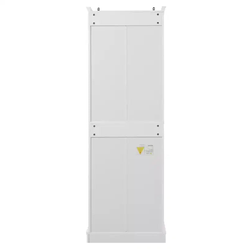 Freestanding Bathroom Storage Cabinet with Drawer, Adjustable Shelves, Damping Hinge Doors, Durable Painted Finish, White