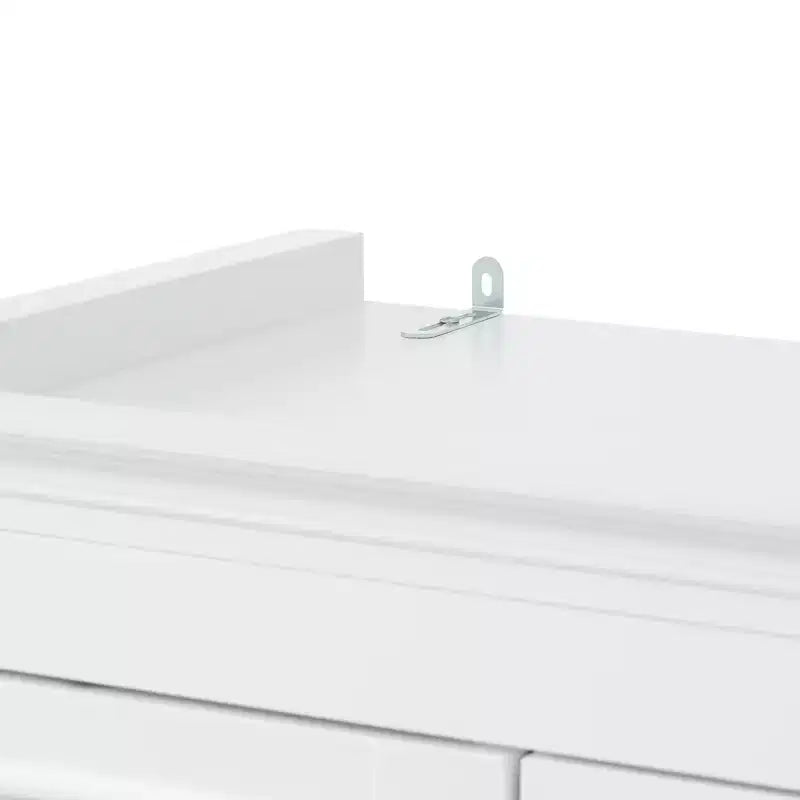 Freestanding Bathroom Storage Cabinet with Drawer, Adjustable Shelves, Damping Hinge Doors, Durable Painted Finish, White