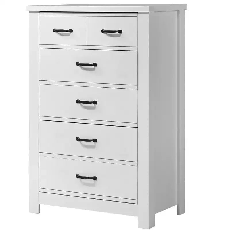 31" White 5-Drawer Chest