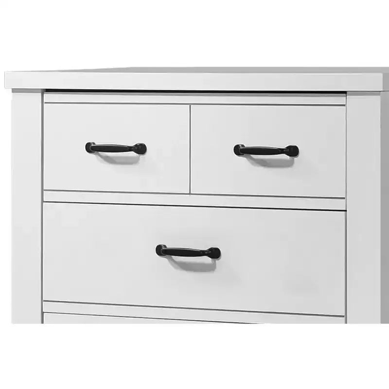 31" White 5-Drawer Chest