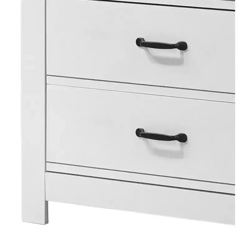 31" White 5-Drawer Chest