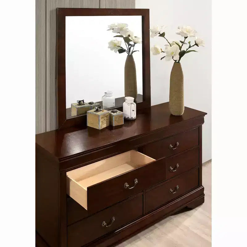 Sliver 6-Drawer Dresser, Cherry